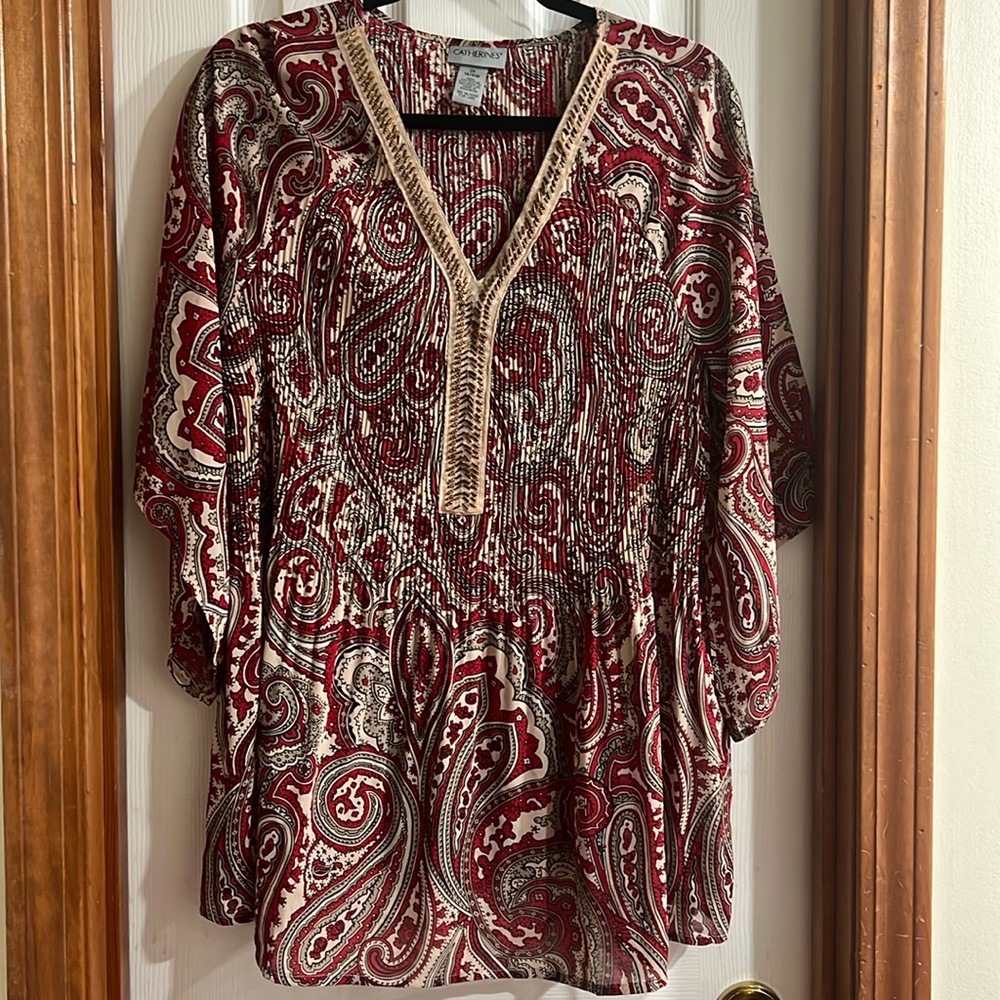 Boho Top Size OX 14/16W Carherines